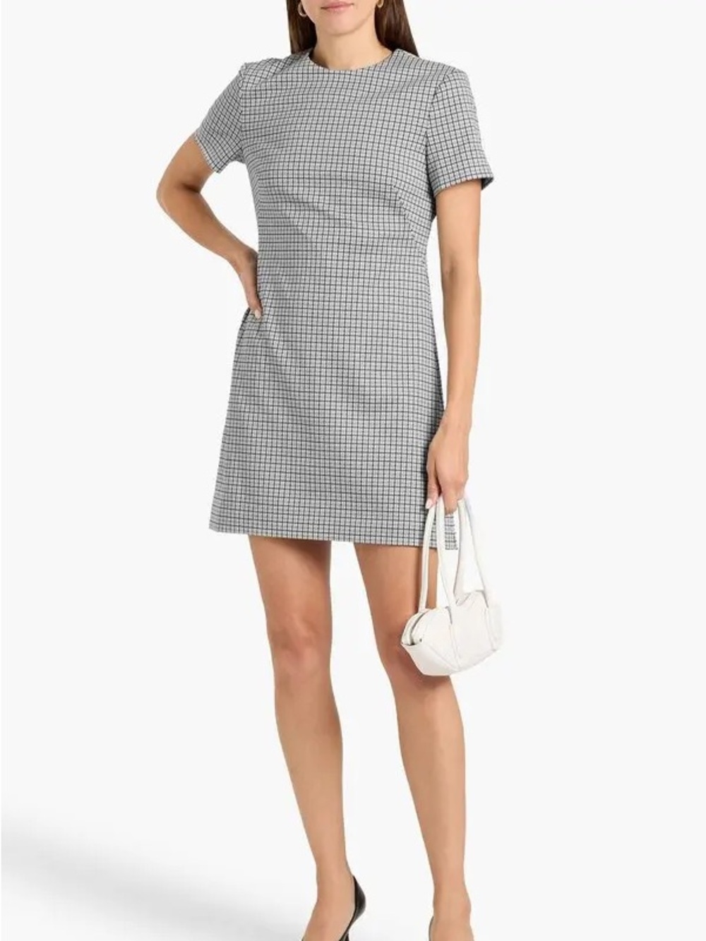 Theory mini plaid sheath dress. Size 10